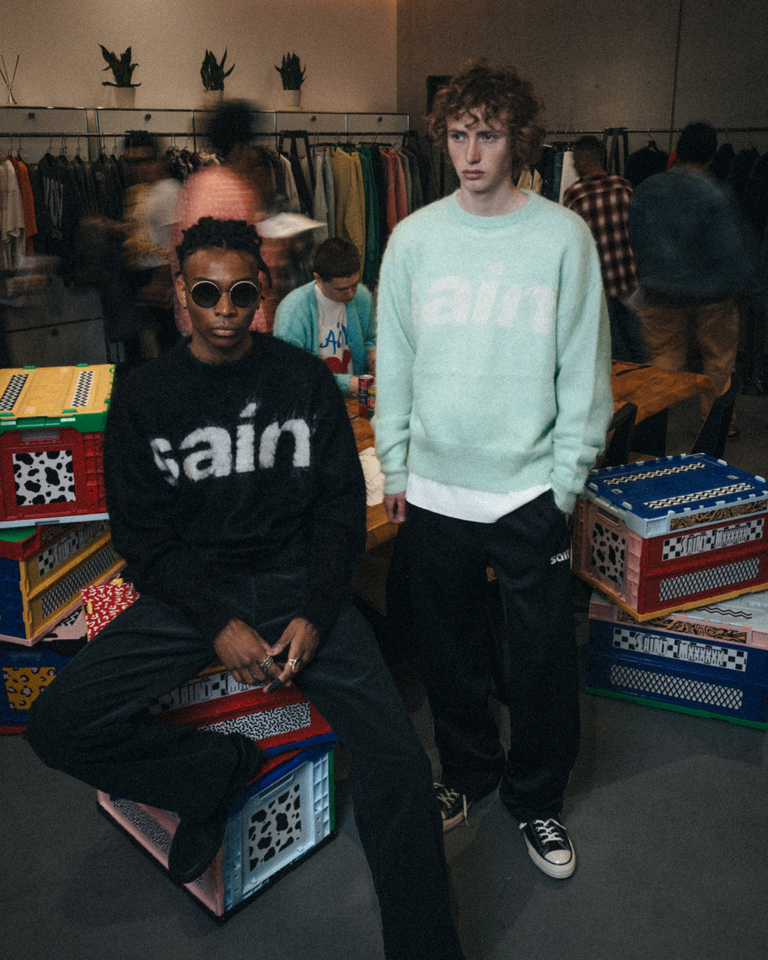[SAINT Mxxxxxx]MOHAIR CREW KNIT/SAINT(SM-MK1-0000-057)