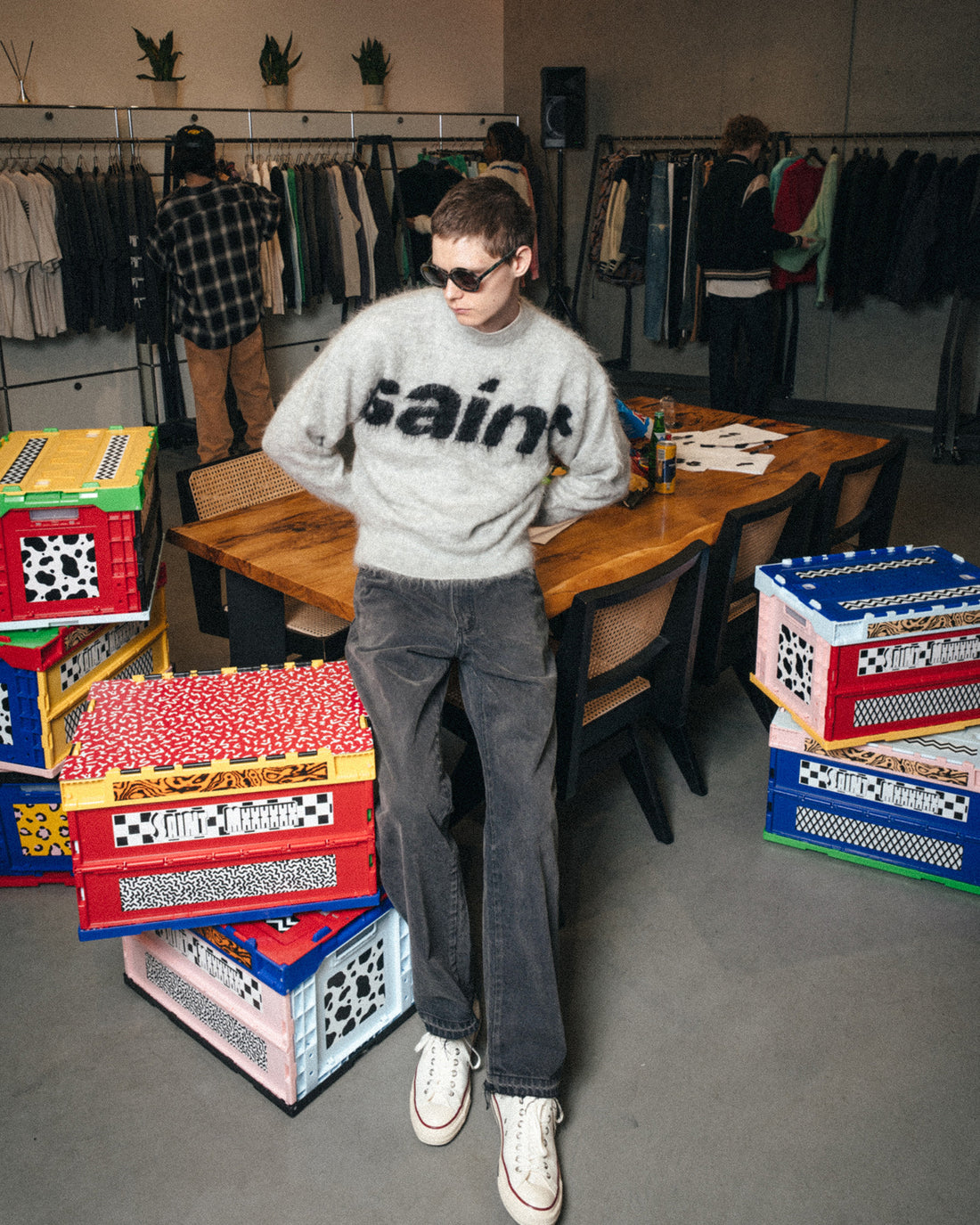 [SAINT Mxxxxxx]MOHAIR CREW KNIT/SAINT(SM-MK1-0000-056)