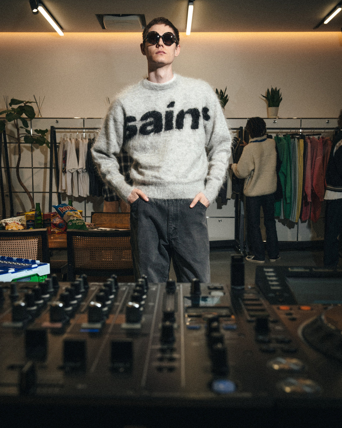 [SAINT Mxxxxxx]MOHAIR CREW KNIT/SAINT(SM-MK1-0000-056)