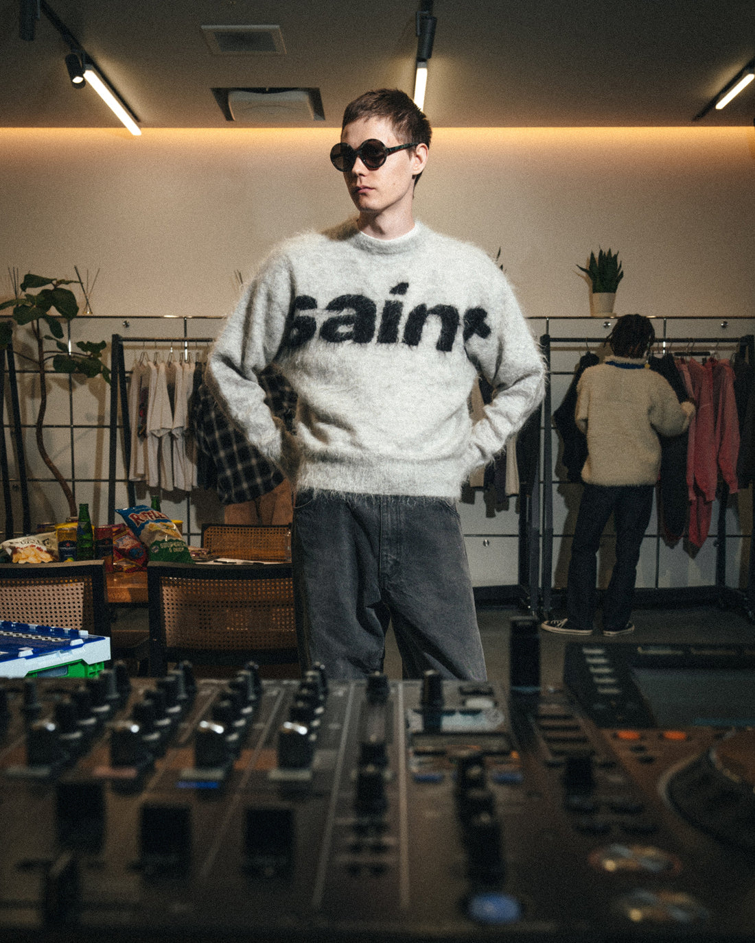 [SAINT Mxxxxxx]MOHAIR CREW KNIT/SAINT(SM-MK1-0000-056)
