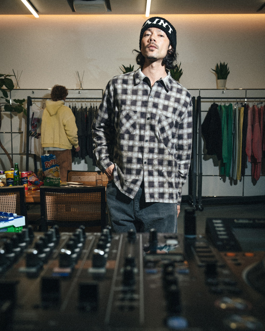 [SAINT Mxxxxxx]PRINT CHECK SHIRT(SM-MK1-0000-026)