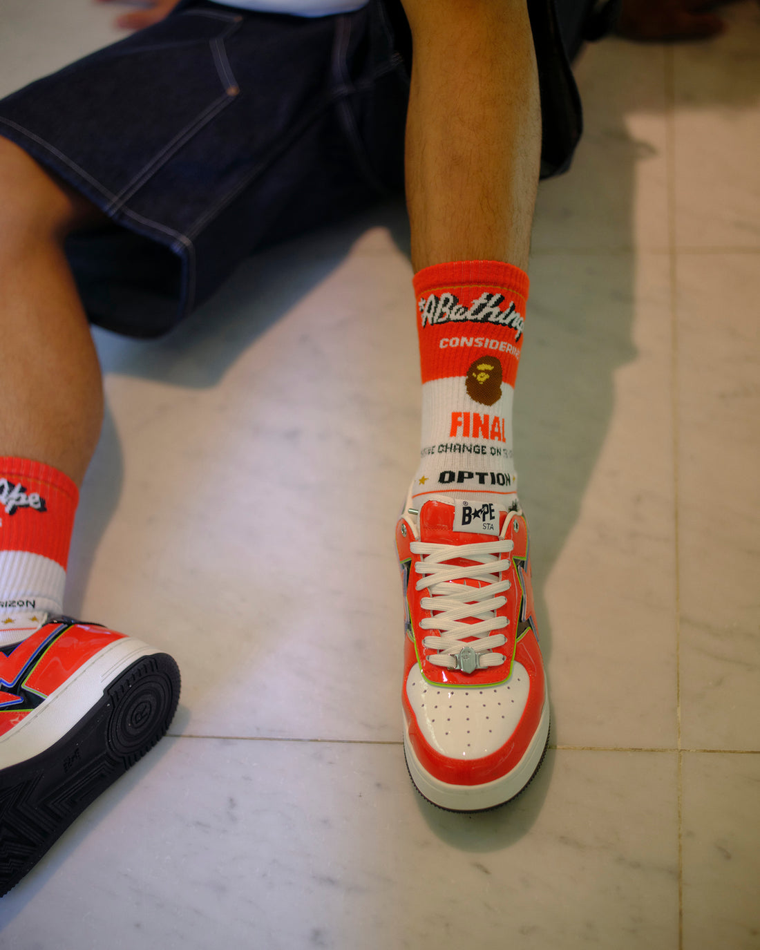 [SAINT Mxxxxxx]BAPE_SOCKS/FAINAL(SM-MK1-0000-C40)