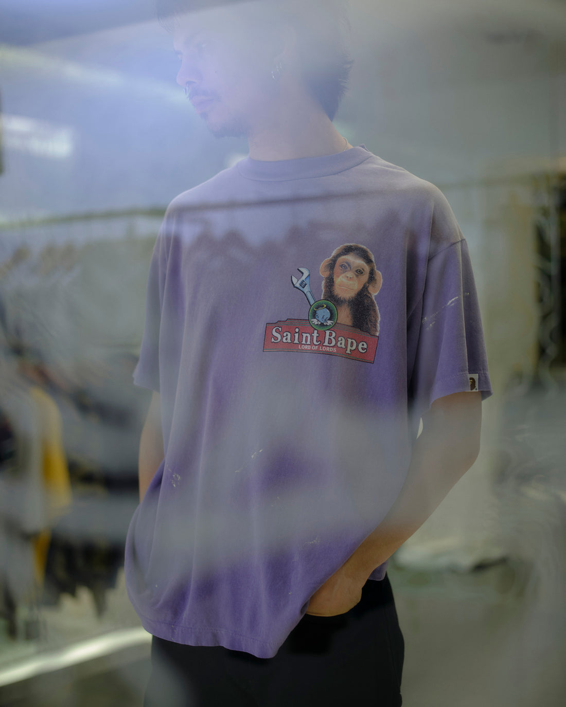 [SAINT Mxxxxxx]BAPE_SS T-SHIRT/HOUSE(SM-MK1-0000-C36)