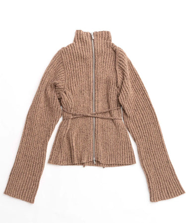完売 moose's ニットカーディガンRich cardigan brown 【公式通販】