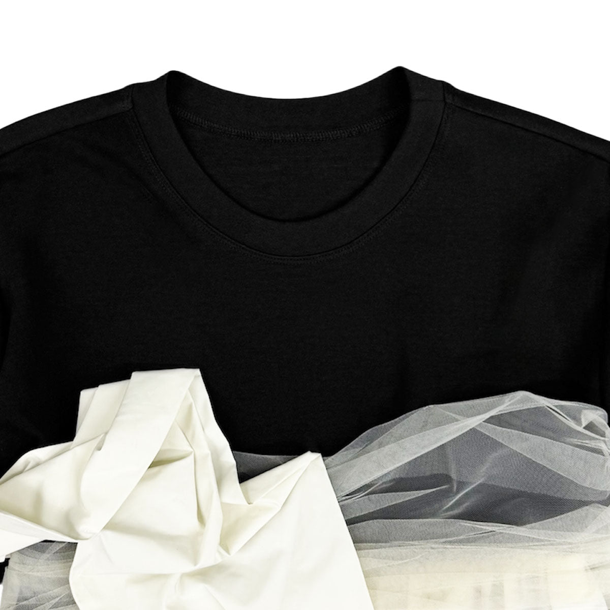 MAISON SPECIAL]ドッキングツイステッドTシャツ/BLACK(21251415219