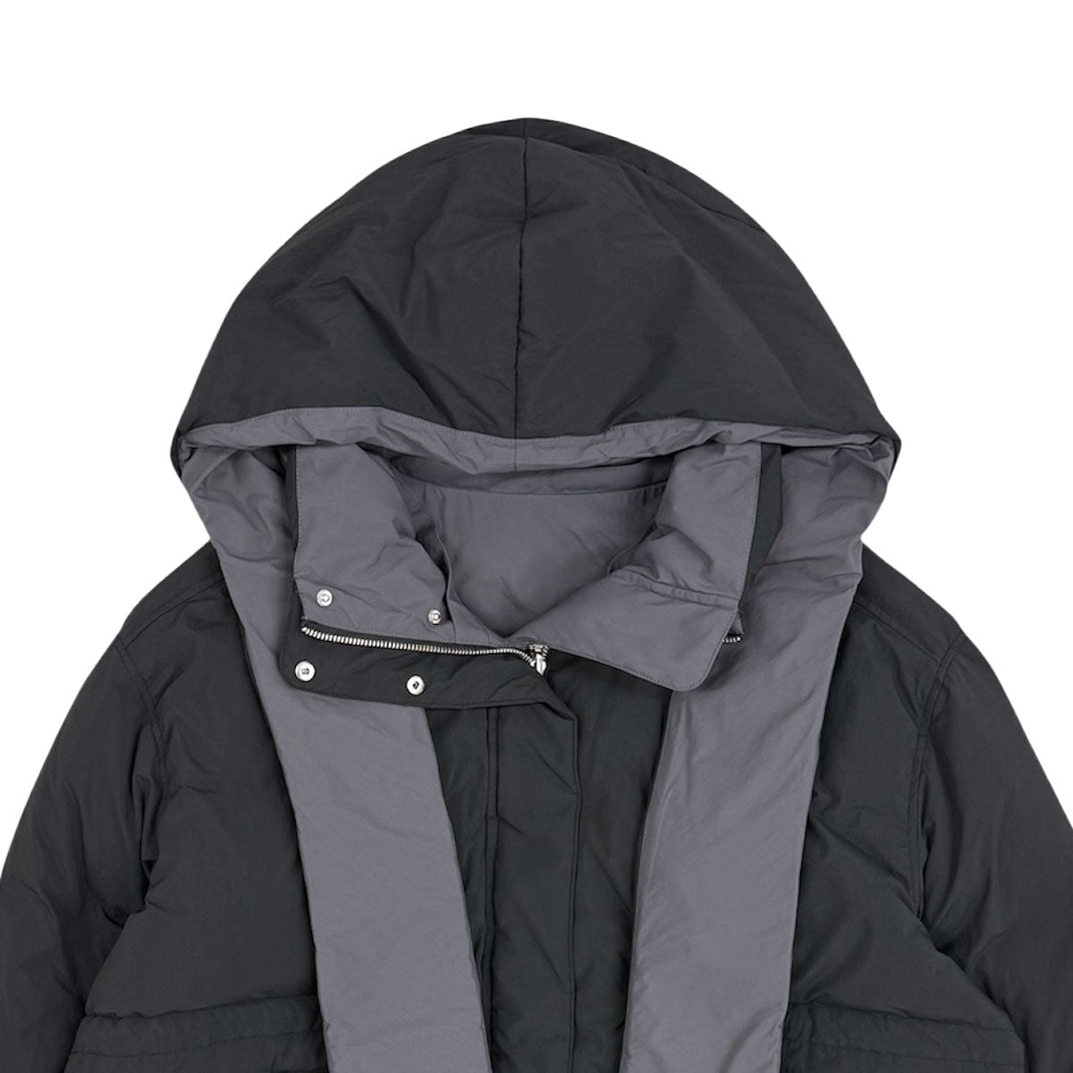 【MAISON SPECIAL】フーディマフラーミドルダウンコート Hoodie Scarf Middle Down Coat/フーディマフラーミドルダウンコート