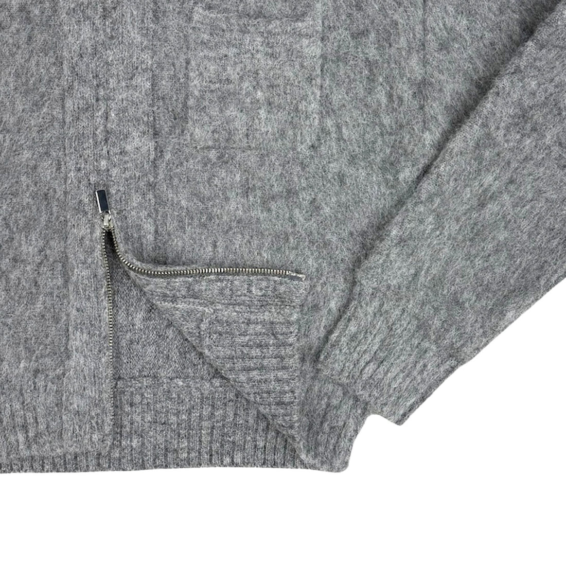 [MAISON SPECIAL]ステンカラージップニットカーデ/GRAY(21252365206)