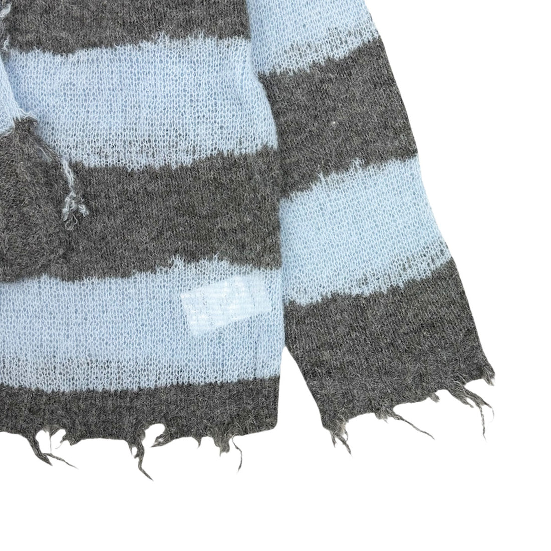 [MAISON SPECIAL]マフラーコンビボーダーカーディガン/GRAY(21252365707)