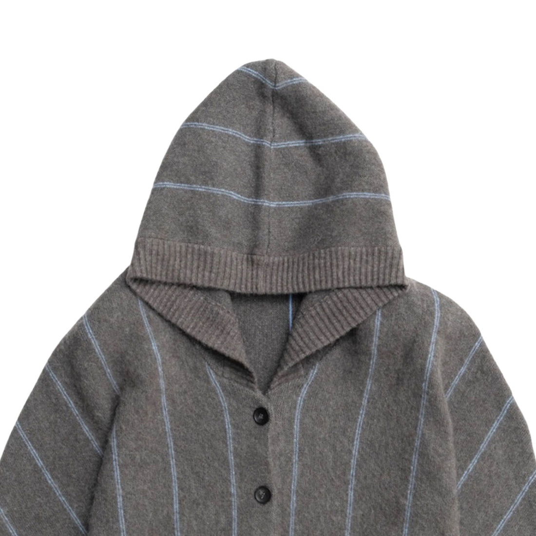 [MAISON SPECIAL]パワーショルダーフードニットカーディガン/GRAY(21252365810)