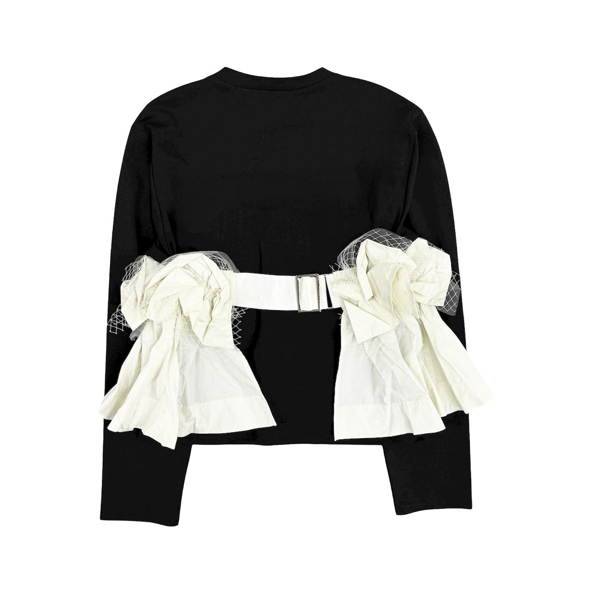 新品未使用メゾンスペシャル異素材コンビフリルトップス セール】Mixed Fabric Frill Tops/異素材コンビフリルトップス（T