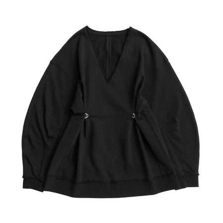 [MAISON SPECIAL]Vネックコクーンスリーブトップス/BLACK(21252415811)