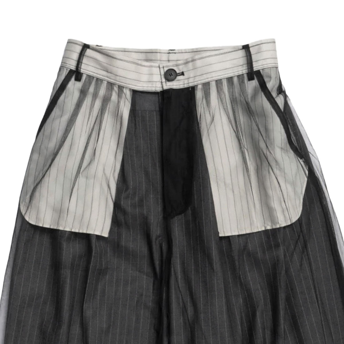 [MAISON SPECIAL]チュールレイヤードスラックス/GRAY(21252465213)