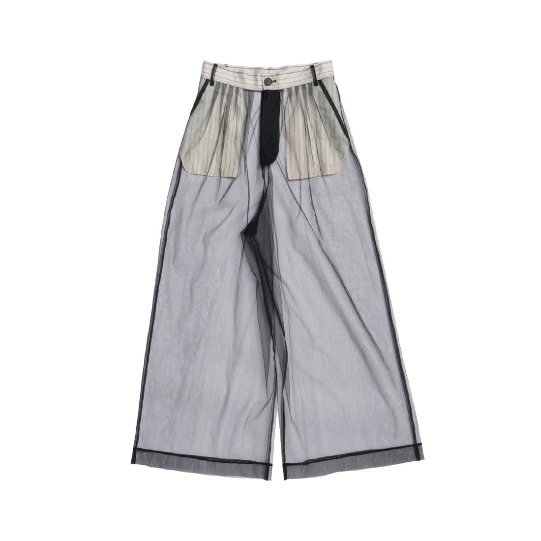 [MAISON SPECIAL]チュールレイヤードスラックス/GRAY(21252465213)