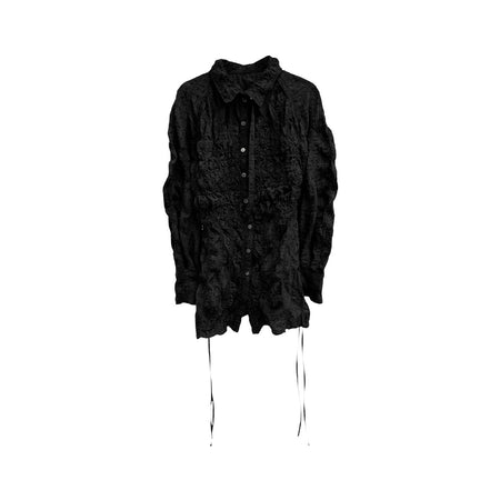 [MAISON SPECIAL]シャーリングシェイプシャツ/BLACK(21261315209)