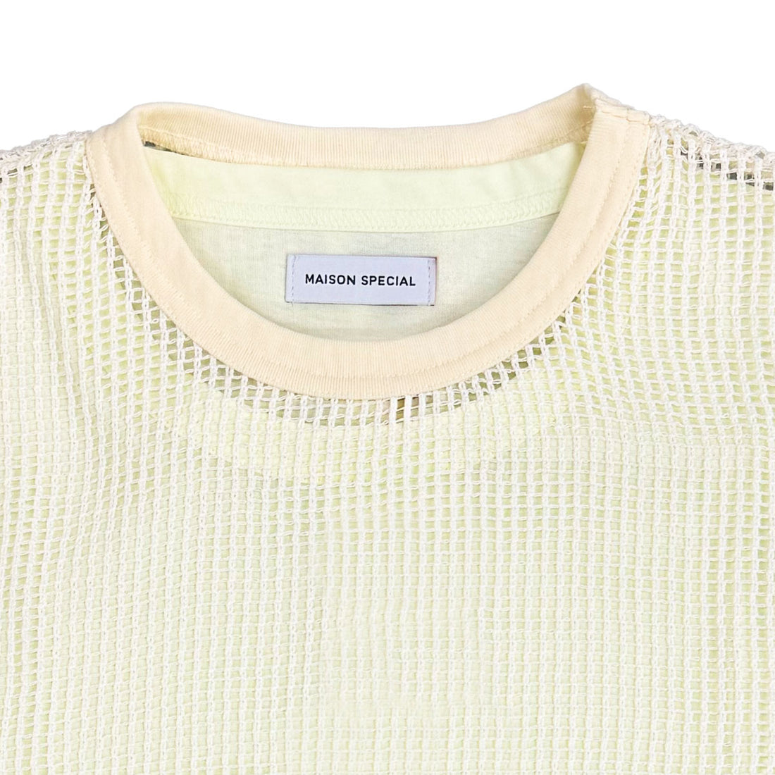 [MAISON SPECIAL]メッシュレイヤードTシャツ/WHITE(21261415311)