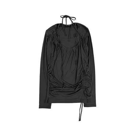 [MAISON SPECIAL]ホルターネックレイヤードトップス/CHACOAL GRAY(21261415804)