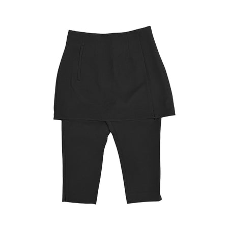 [MAISON SPECIAL]ミニスカートレイヤーカブリパンツ/BLACK(21261465207)
