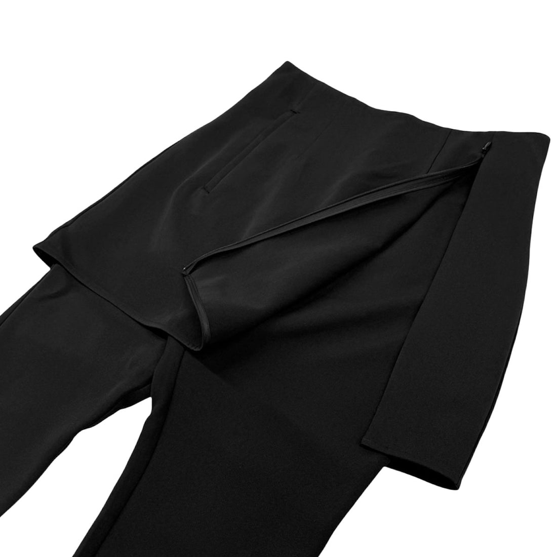 [MAISON SPECIAL]ミニスカートレイヤーカブリパンツ/BLACK(21261465207)