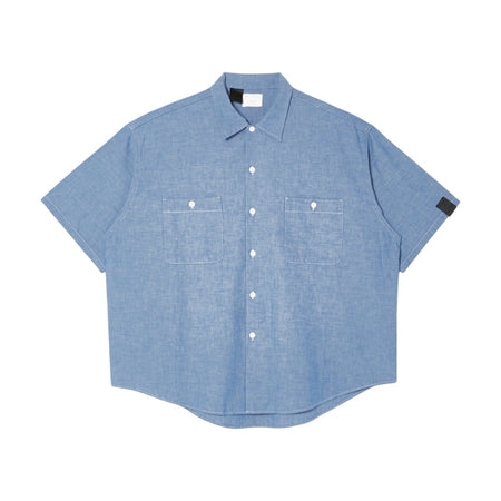 [N.hoolywood]HALF SLEEVE SHIRT/BLUE(2261-SH60-027)