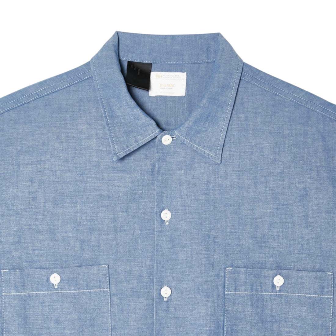 [N.hoolywood]HALF SLEEVE SHIRT/BLUE(2261-SH60-027)
