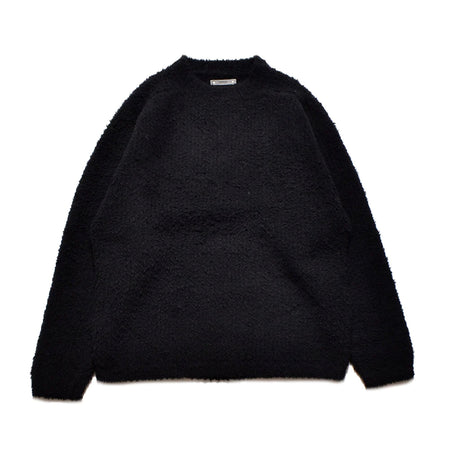 [MINEDENIM]Moleyarn Knit Mockneck Big Pullover/BLACK(2310-6001)