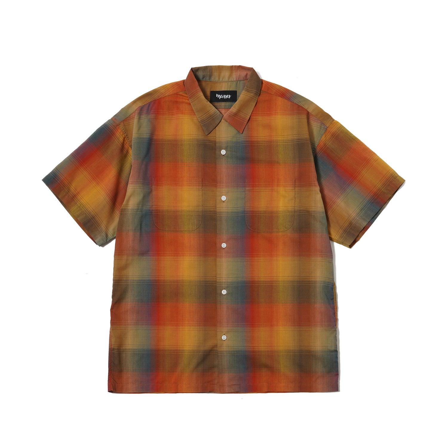 MASSES SHIRT S/S SHADOW サイズS Mustard MASSES SHIRT S/S SHADOW サイズS Mustard