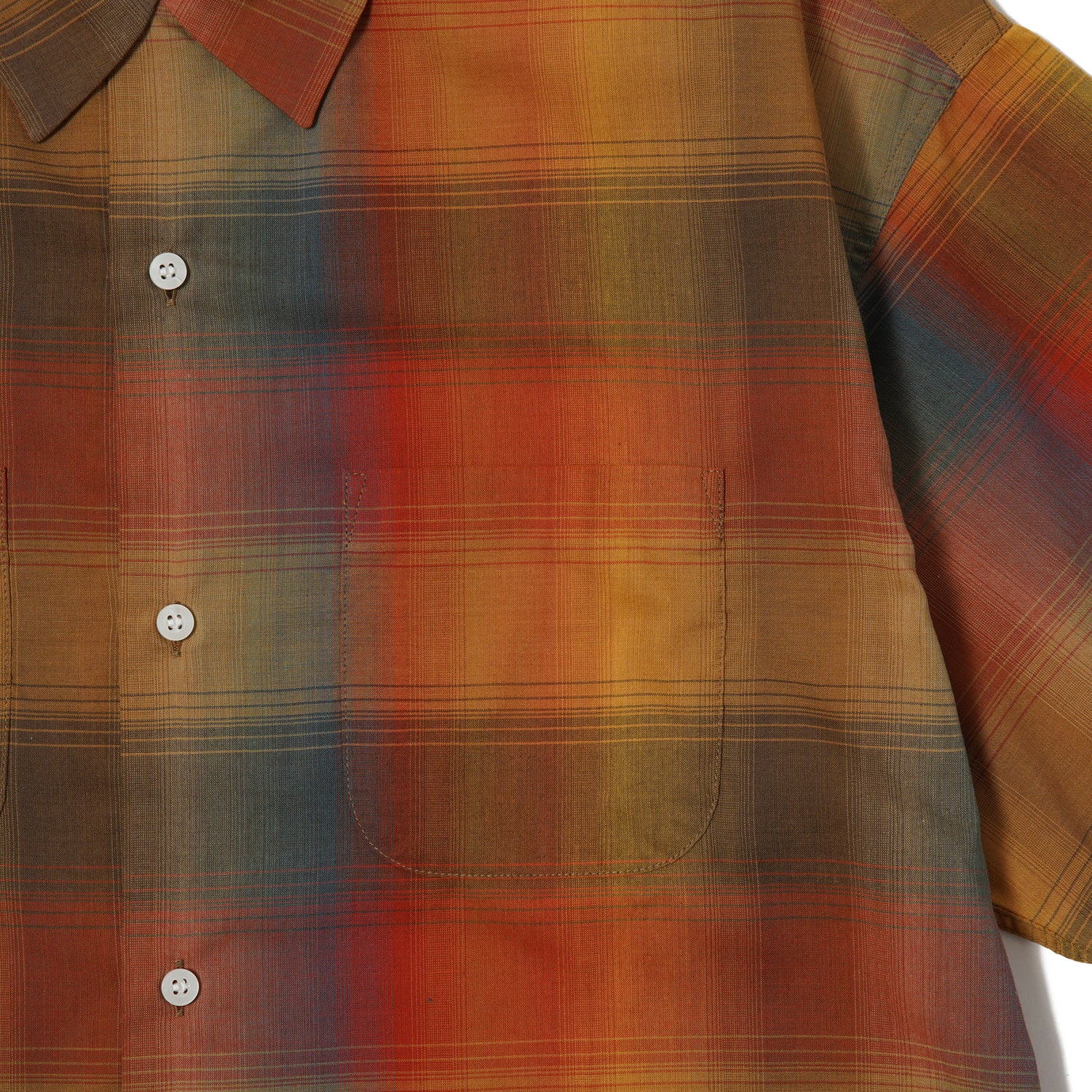 MASSES SHIRT S/S SHADOW サイズS Mustard MASSES SHIRT S/S SHADOW サイズS Mustard