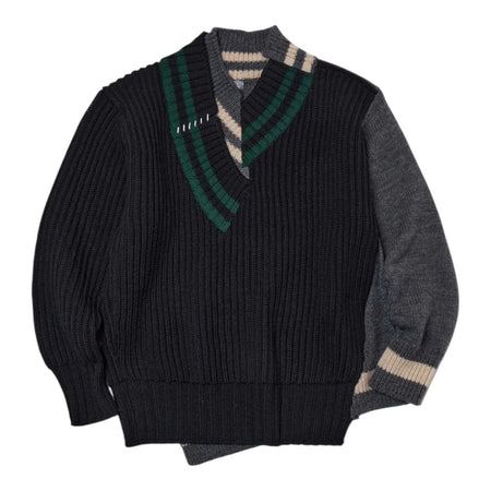 [kolor BEACON]KNIT/BLACK(25WBM-N03333-08)