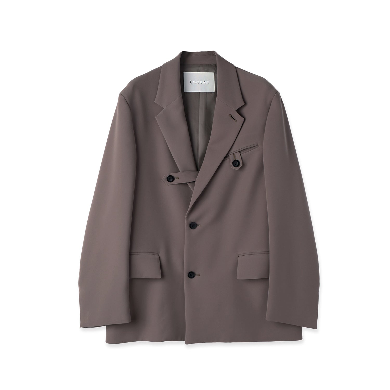 CULLNI] Dry Double Cloth Slant Belt Tailored Jacket (26-SS-011B