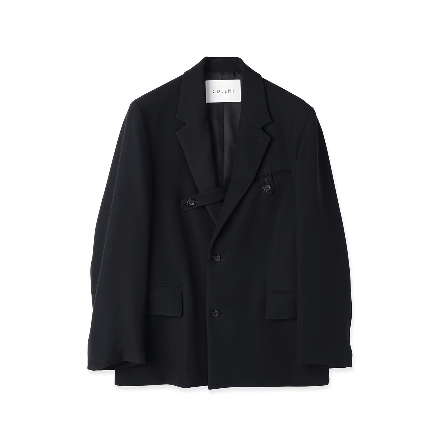 CULLNI] Dry Double Cloth Slant Belt Tailored Jacket (26-SS-011B