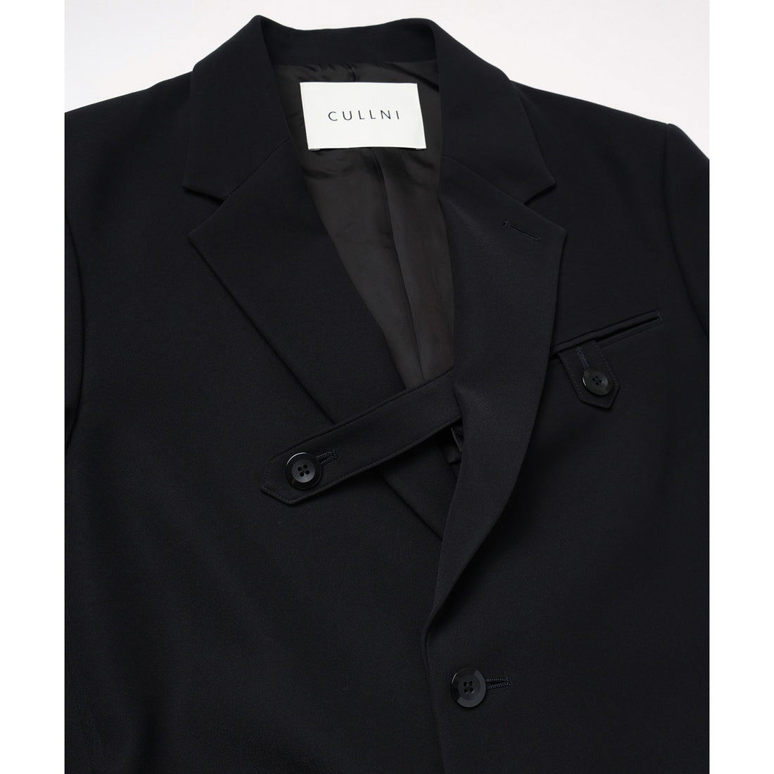 [CULLNI] Dry Double Cloth Slant Belt Tailored Jacket (26-SS-011B)