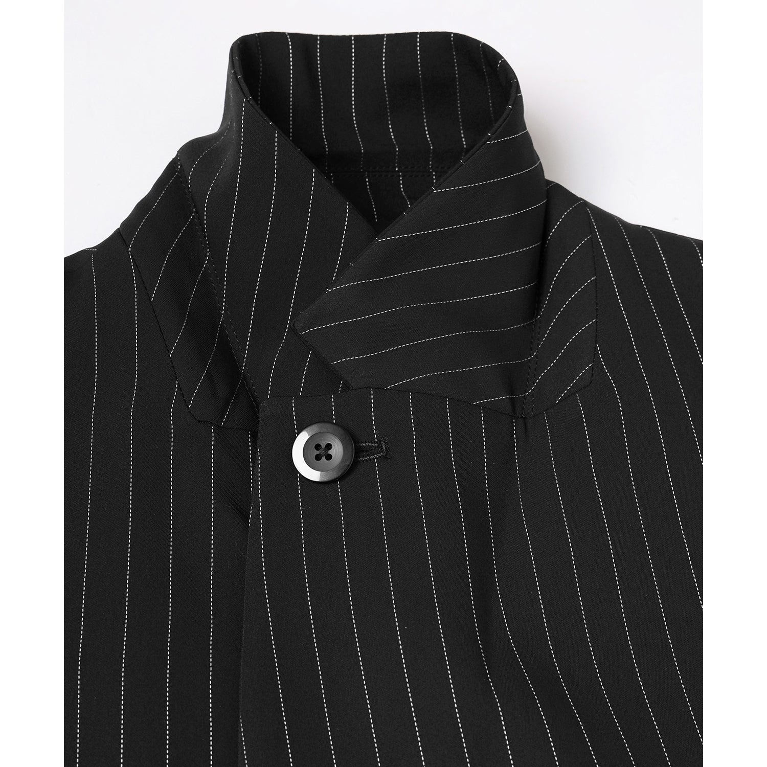 CULLNI] Stripe Double Cloth Button-Tab Pocket Tailored Jacket (26