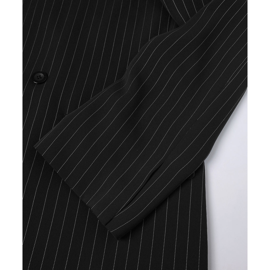 [CULLNI] Stripe Double Cloth Button-Tab Pocket Tailored Jacket (26-SS-012C)