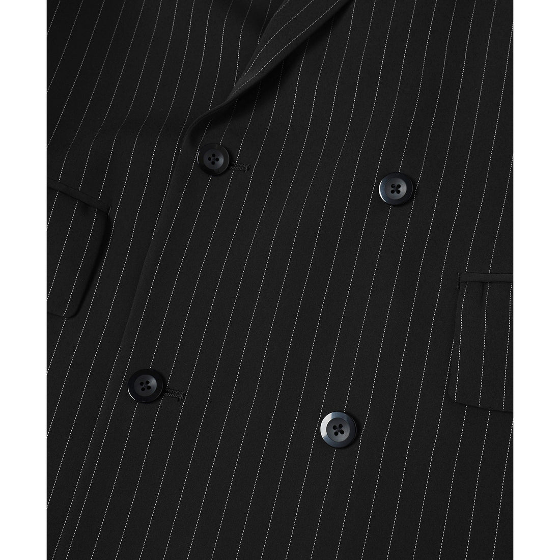 [CULLNI] Stripe Double Cloth Button-Tab Pocket Tailored Jacket (26-SS-012C)