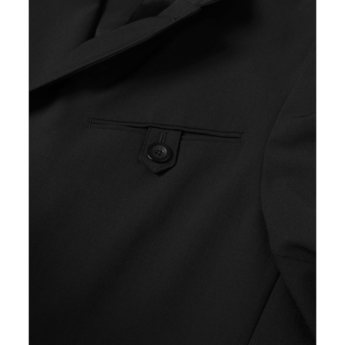 [CULLNI] Wool Dry Stretch Cloth Button-Tab Pocket Tailored Jacket (26-SS-012)