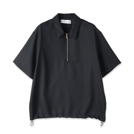 [CULLNI] Dry Gabardine Layered collar Half Zip Shirt (26-SS-021)