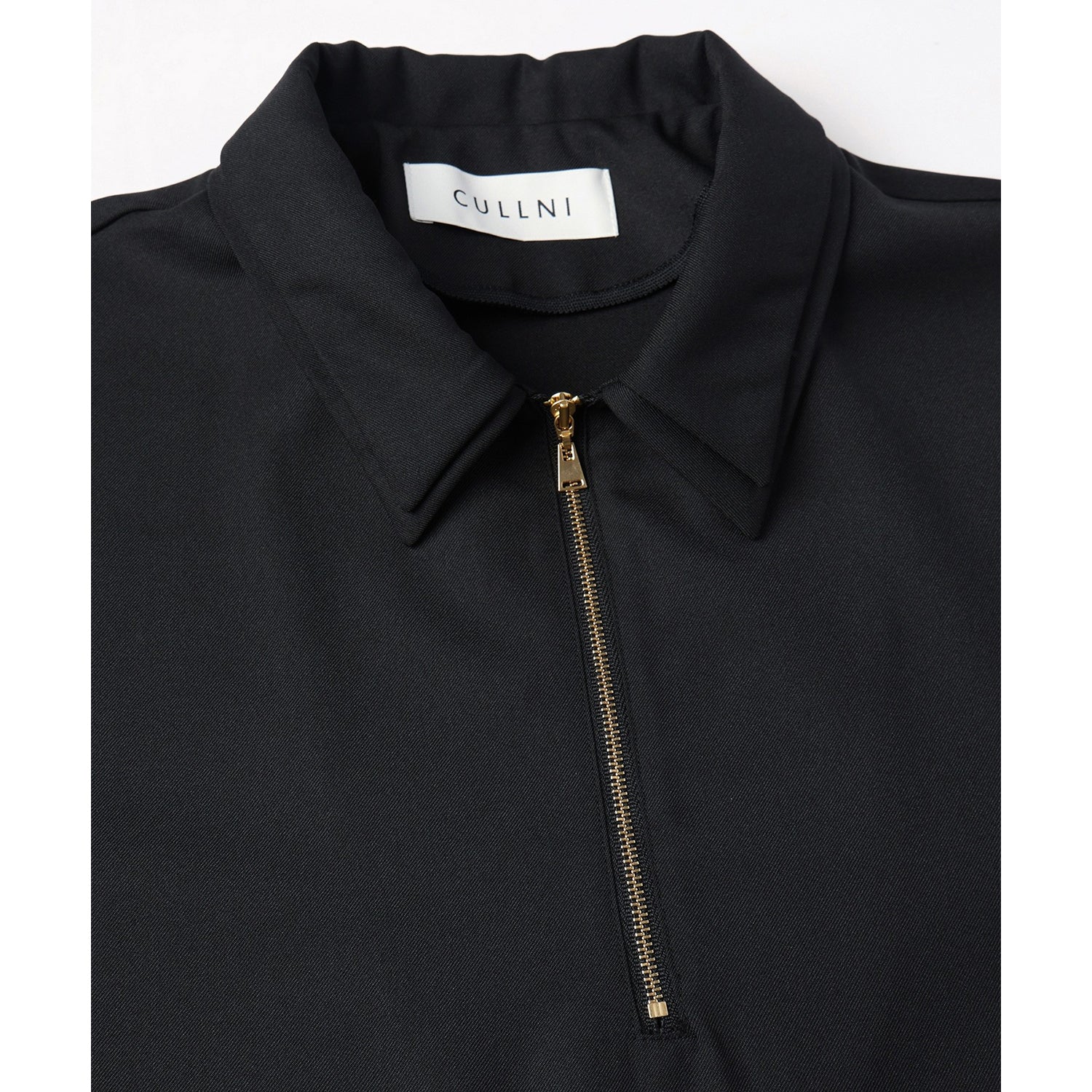 CULLNI] Dry Gabardine Layered collar Half Zip Shirt (26-SS-021
