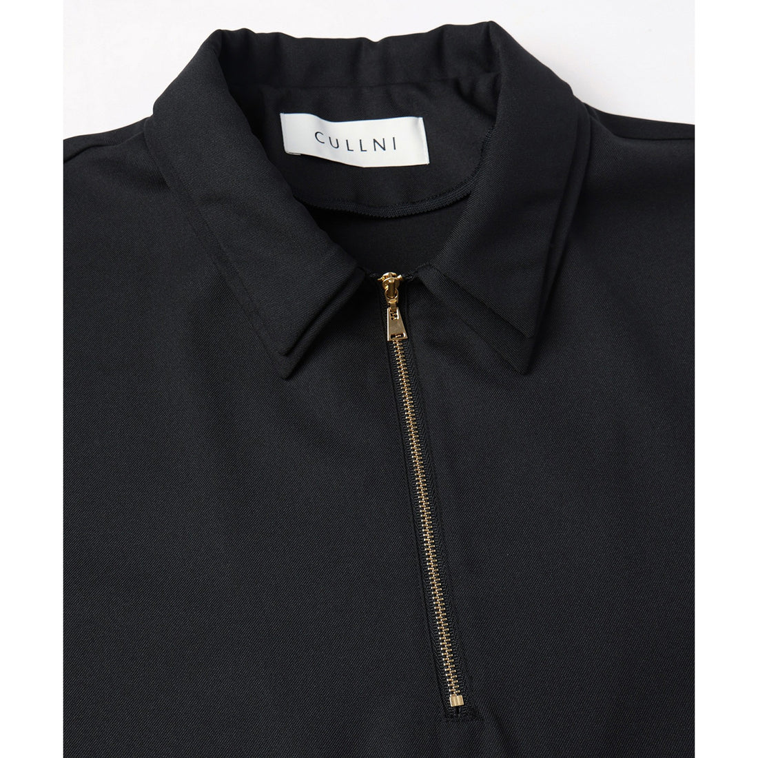 [CULLNI] Dry Gabardine Layered collar Half Zip Shirt (26-SS-021)
