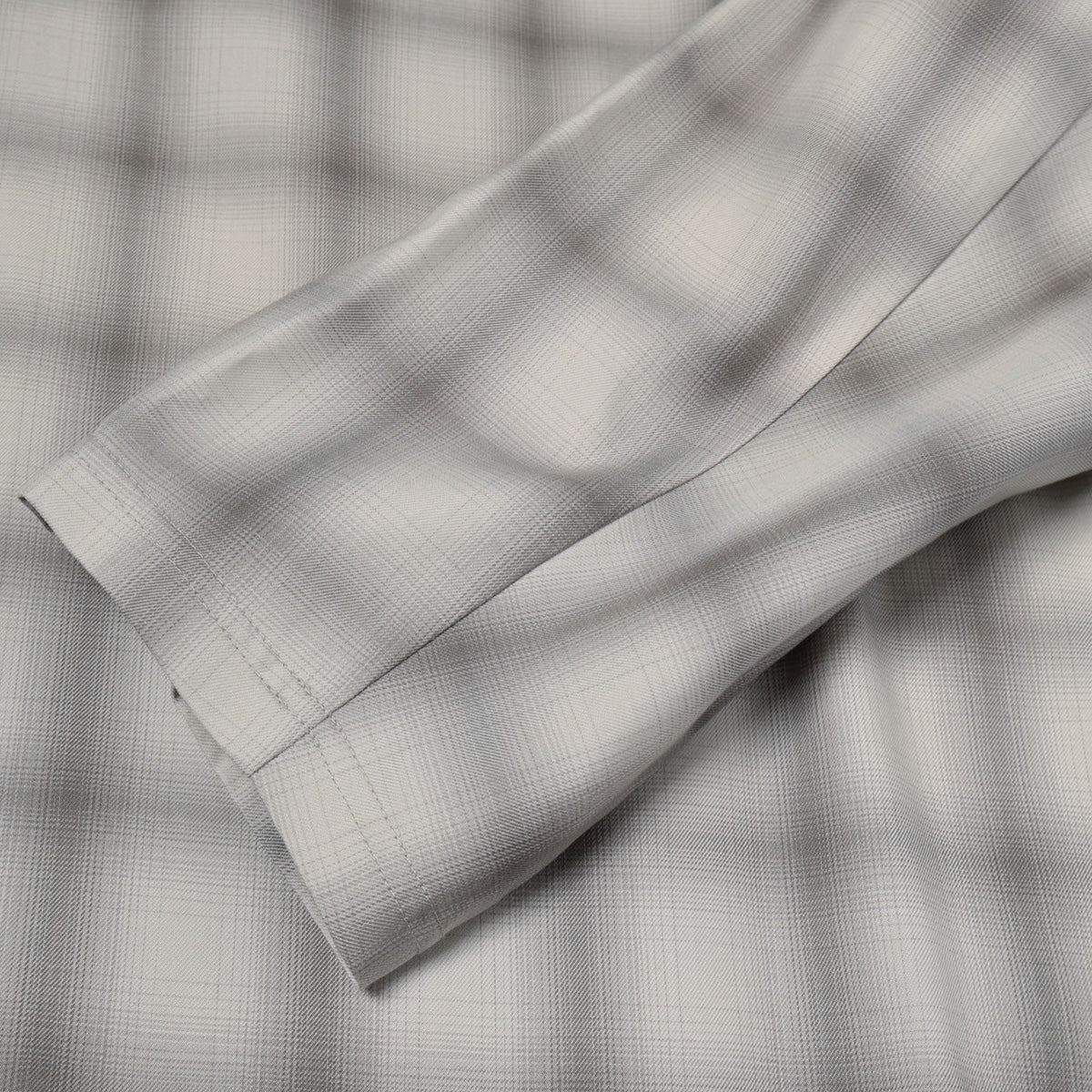 CULLNI]Ombre Check Half Zip Layerd Collar Pullover/GRAY(26-SS-025B