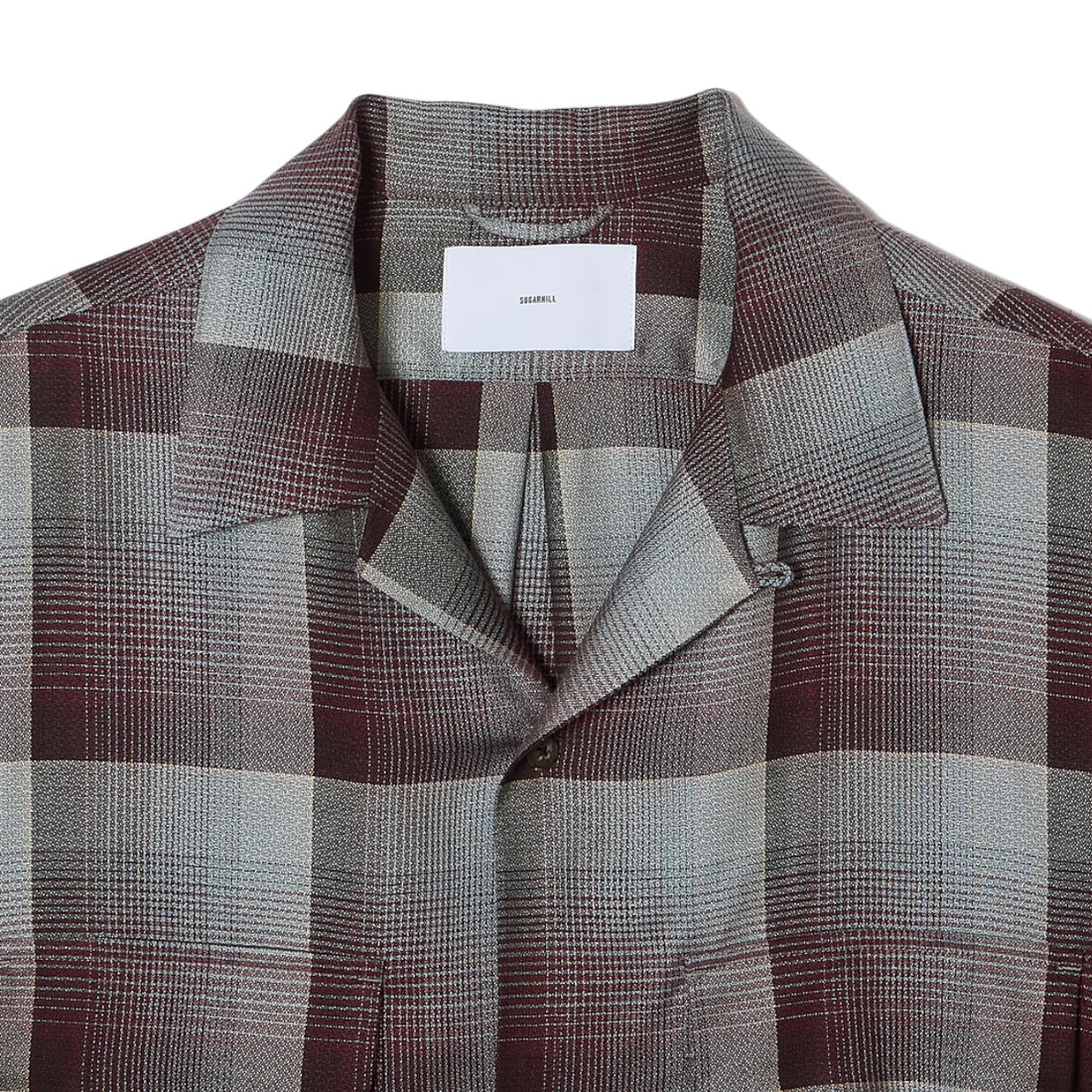[SUGARHILL]OMBRE OPEN COLLAR SHIRT/RED MINT(26440501)