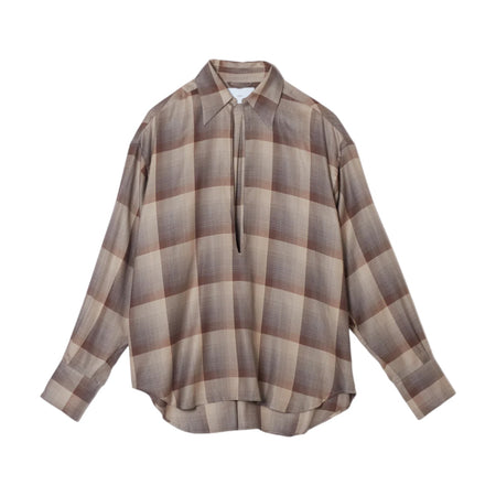 [SUGARHILL]OMBRE SKIPPER SHIRT/ECRU GRAY(26440502)