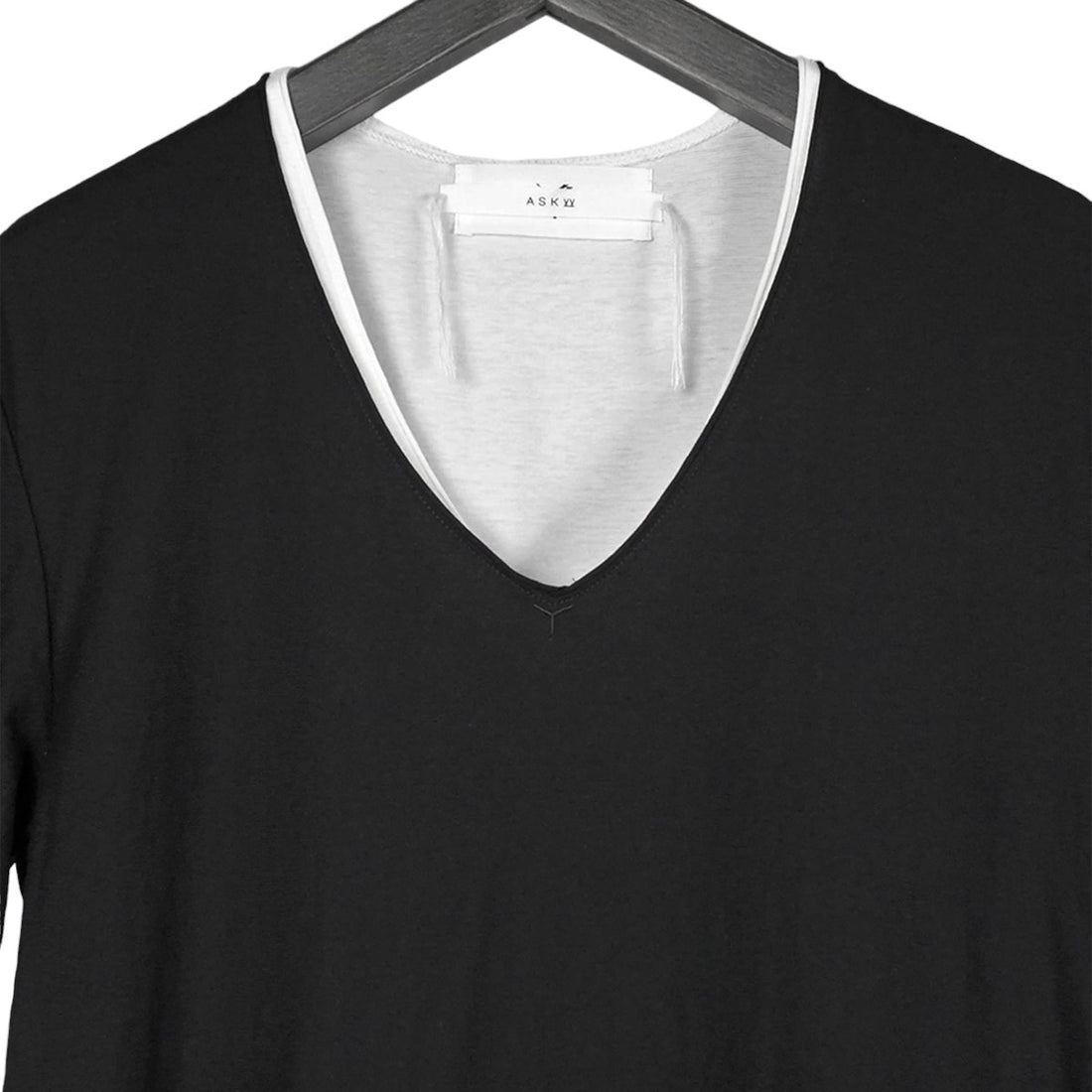 ASKYY]LAYERED CUTSEW 0TH/BLACK/WHITE(391RS4) – R&Co 