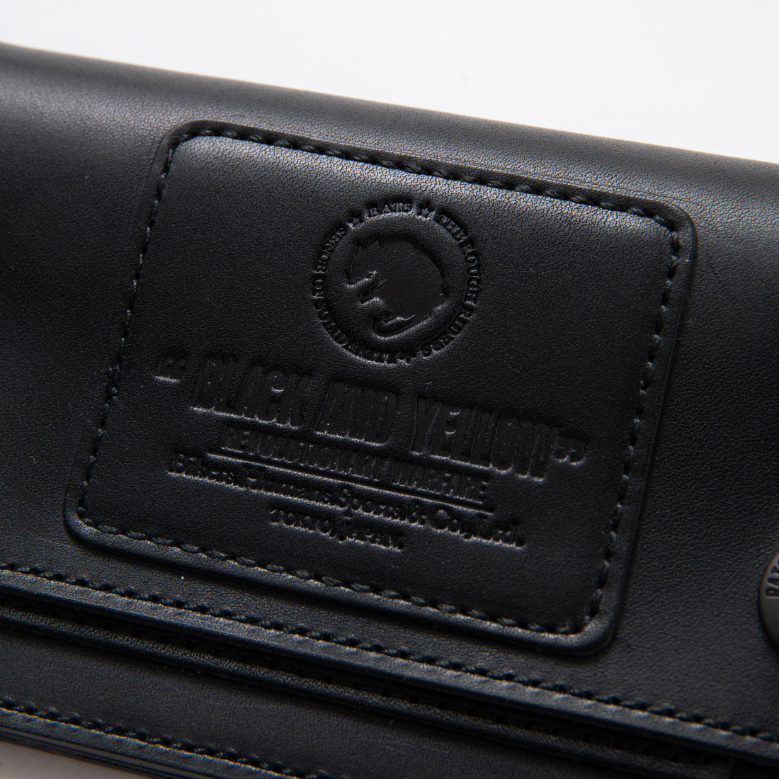RATS]LEATHER SHORT WALLET/BLACK – R&Co