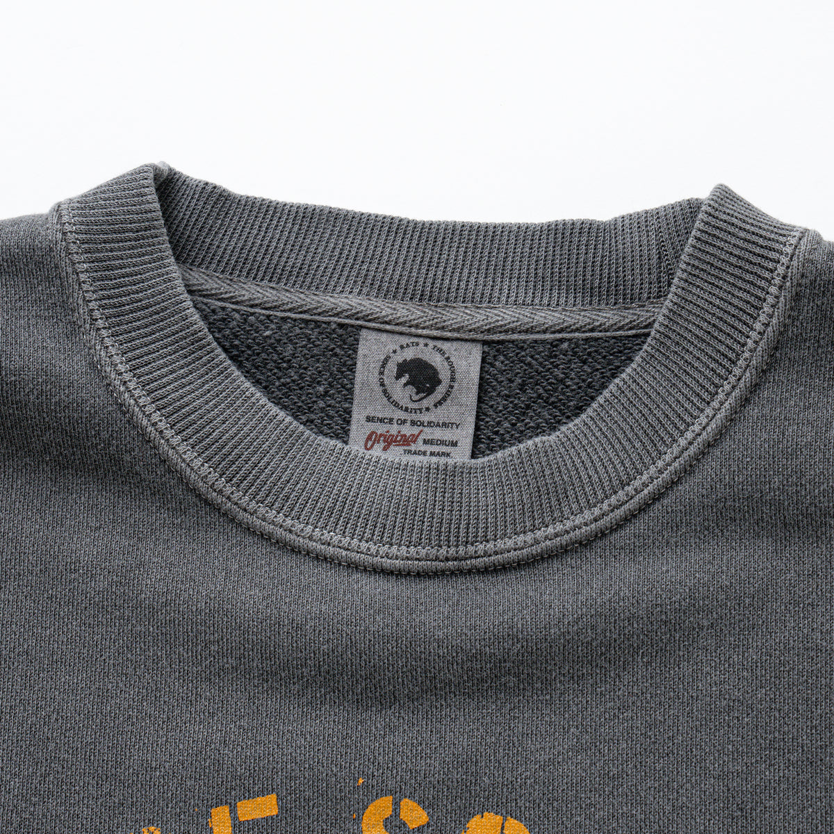 [RATS]PIGMENT DYED CREW NECK SWEAT/BLACK – R&Co.