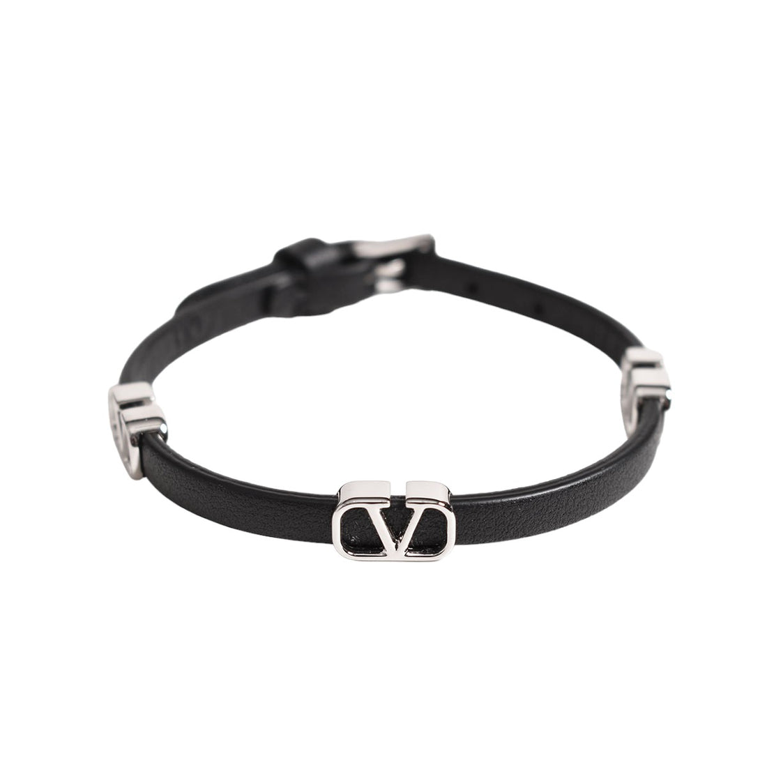 Valentino シンプルブレスレット 黒 這っ