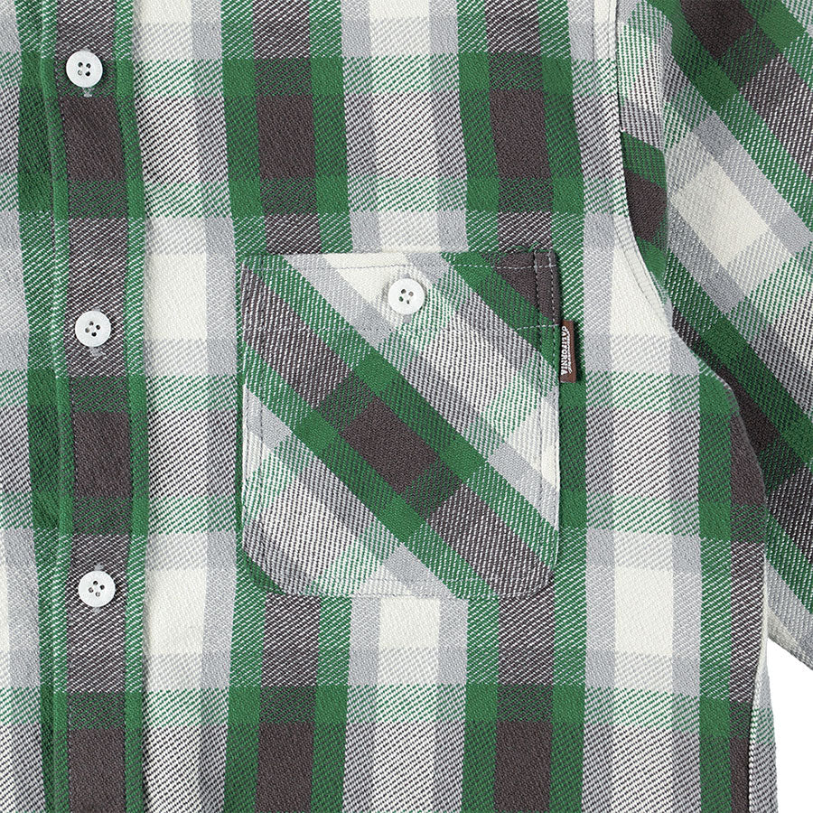 [STANDARD CALIFORNIA]SD Heavy Flannel Check Shirt/Green(SHOLA270)