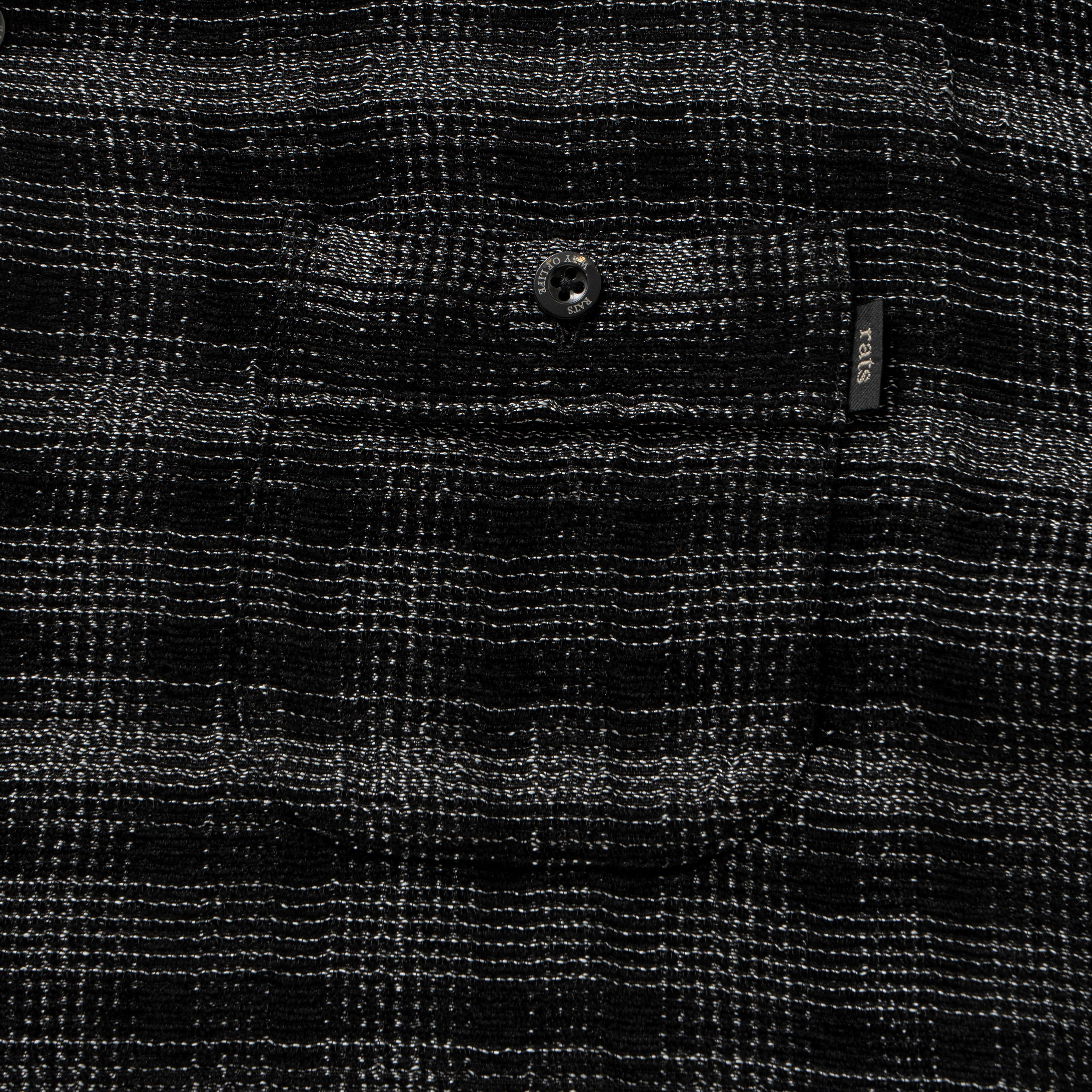 RATS]OMBRE CHECK SHIRT/BLACK – R&Co.