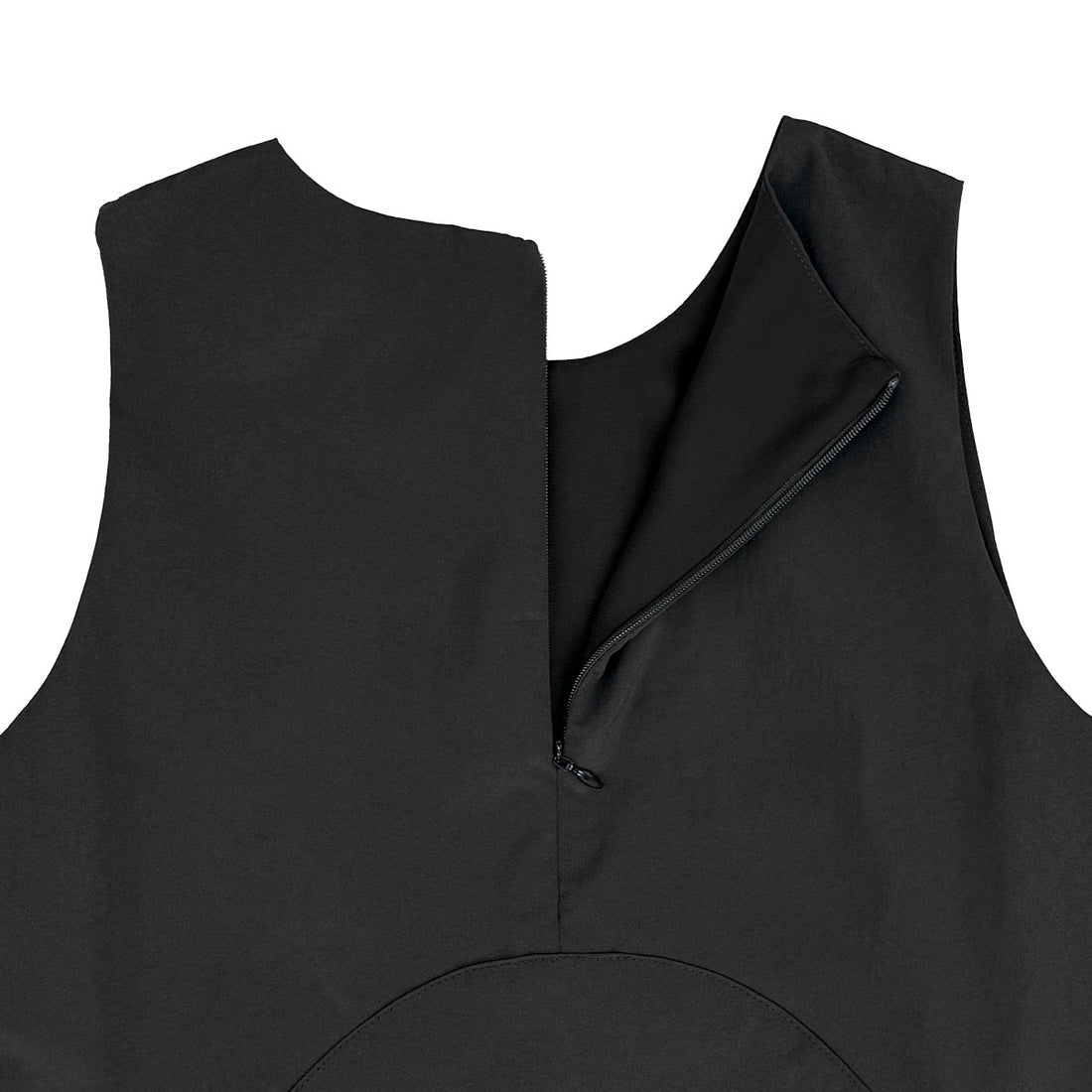 [UN3D]ROUND GATHER TOP/BLACK(522540400201)
