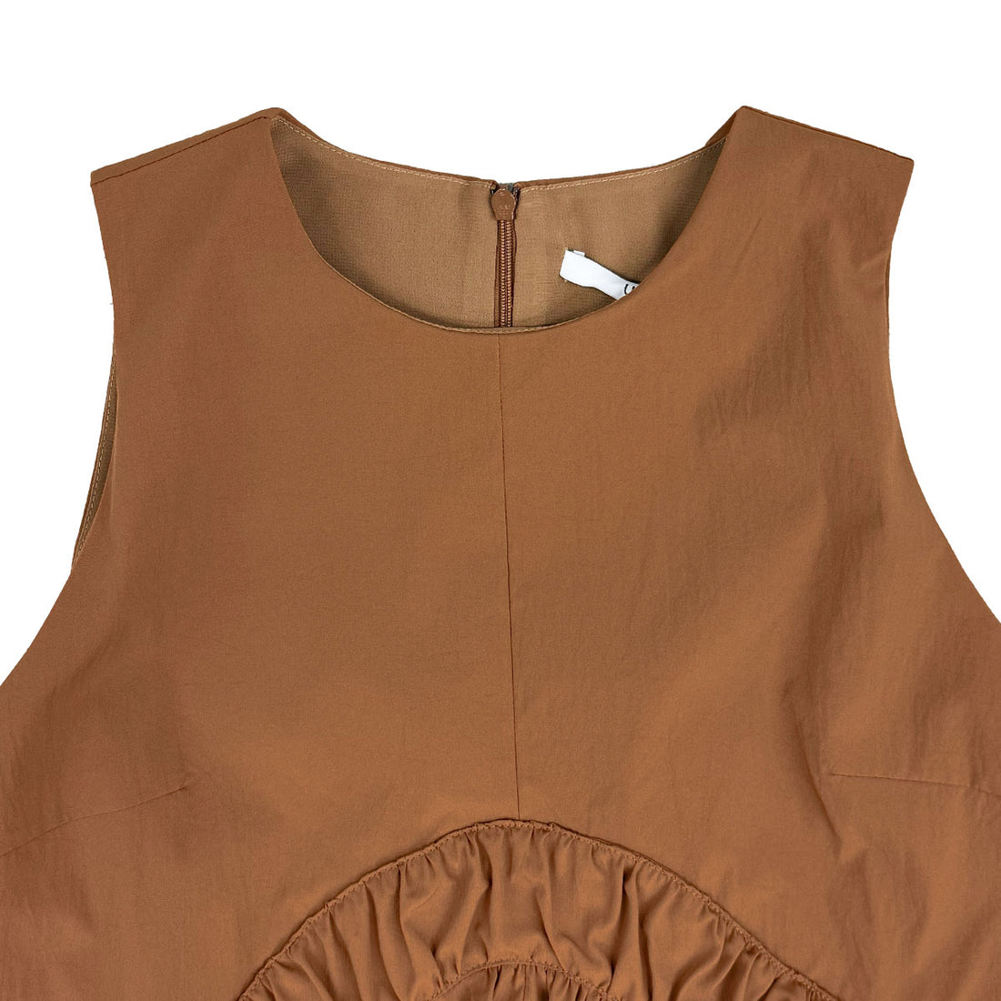 [UN3D]ROUND GATHER TOP/CAMEL(522540400201)