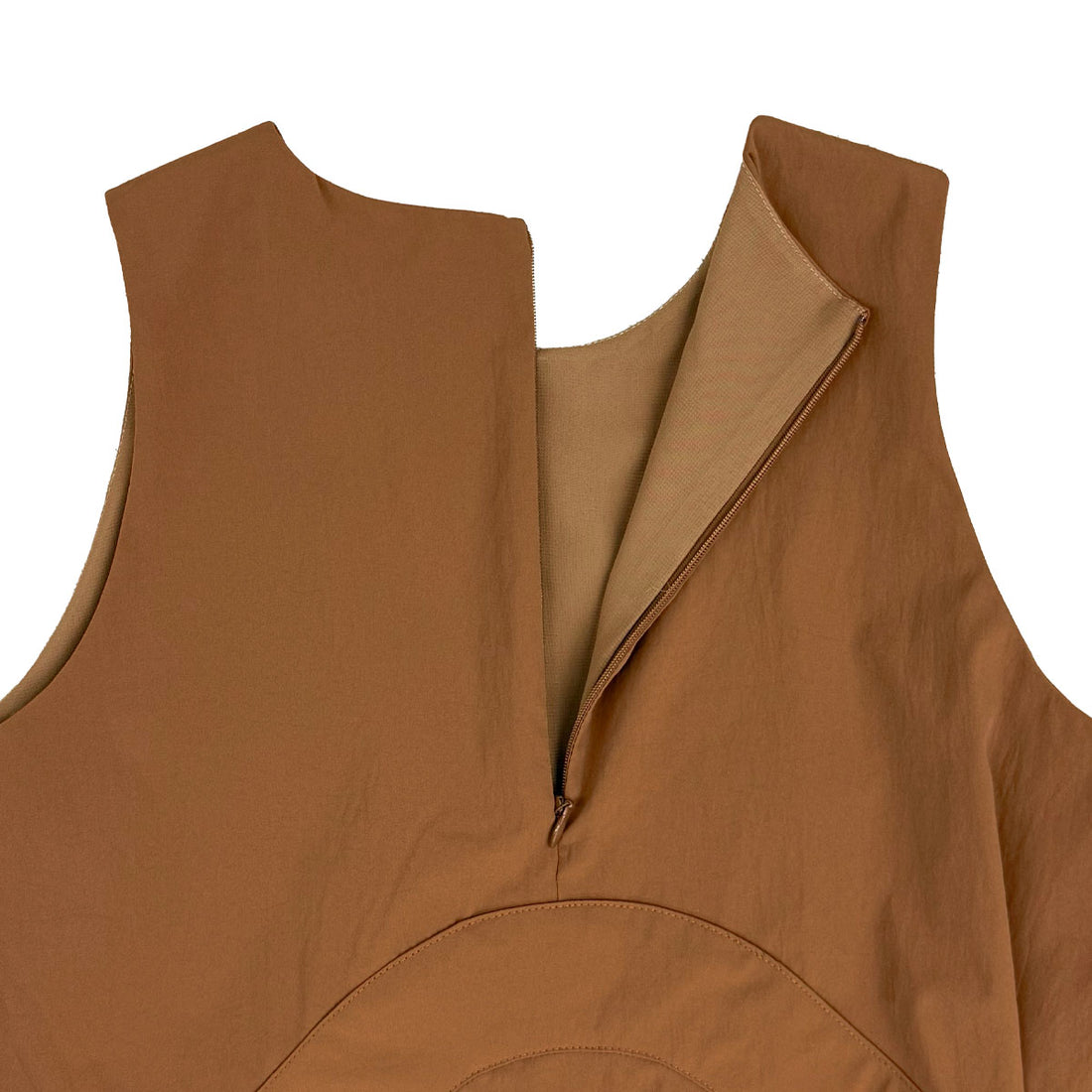 [UN3D]ROUND GATHER TOP/CAMEL(522540400201)